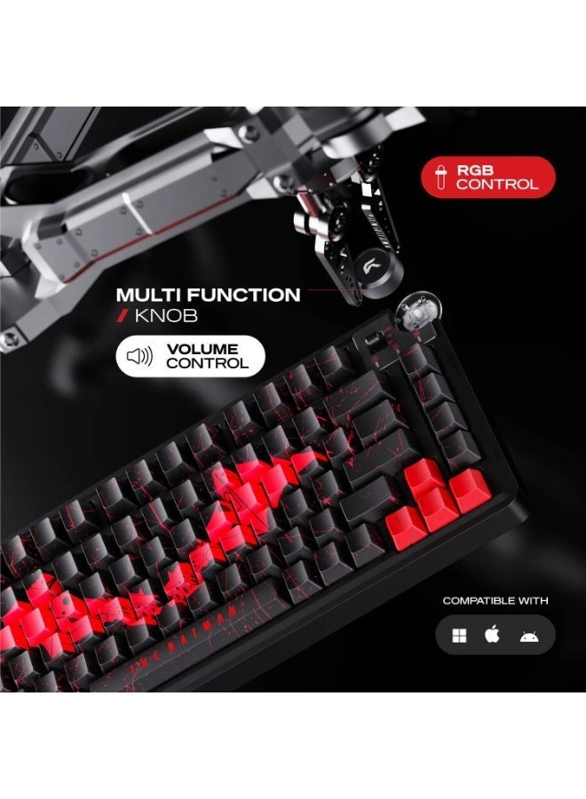سايبيرت لوحة مفاتيح الألعاب Cybeart Nighthawk 75 إصدار باتمان - Image 4